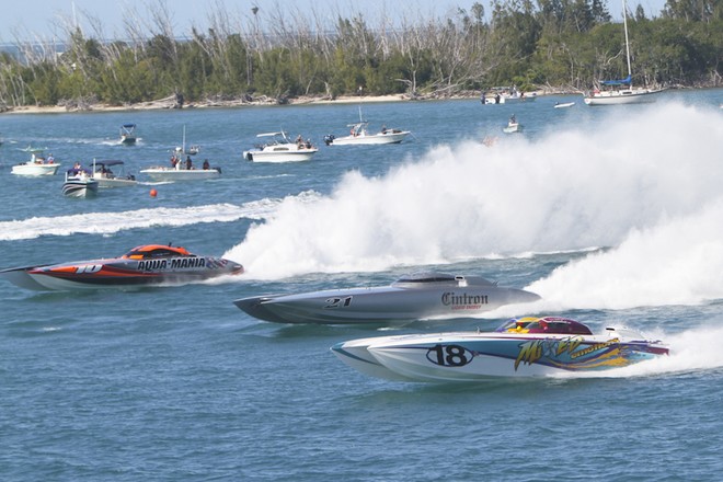 'Aqua Mania', 'Cintron' and 'Mixed Emotions' go into battle at the 2010 Key West championships. © Rodrick Cox